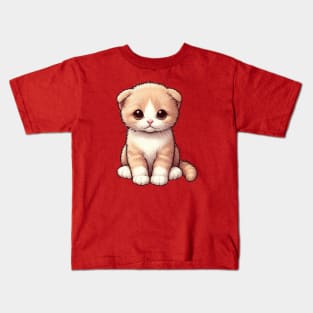 Adorable Kitten Looking Sad Kids T-Shirt